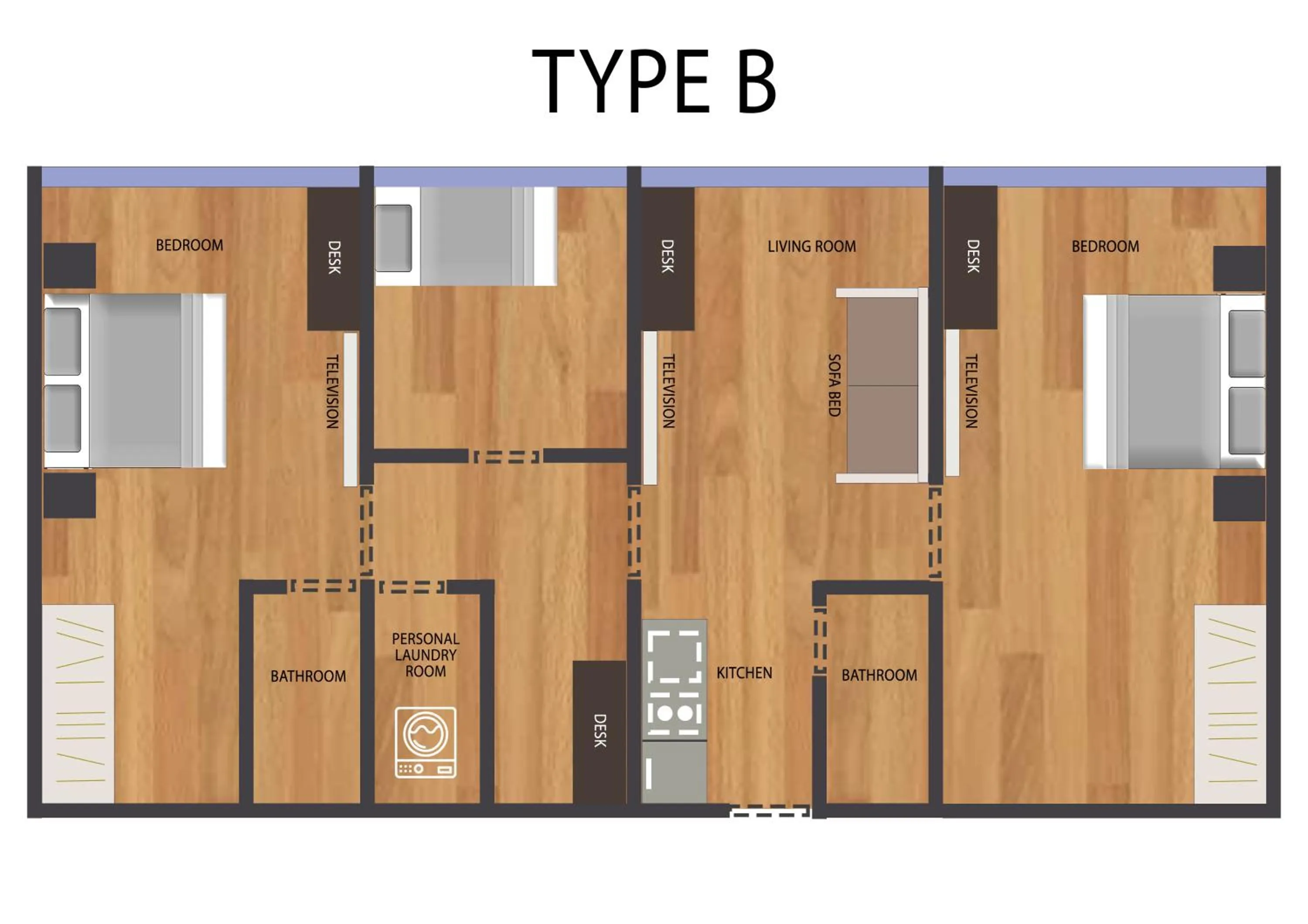 Floor plan in Louis Kienne Serviced Residences - Havelock