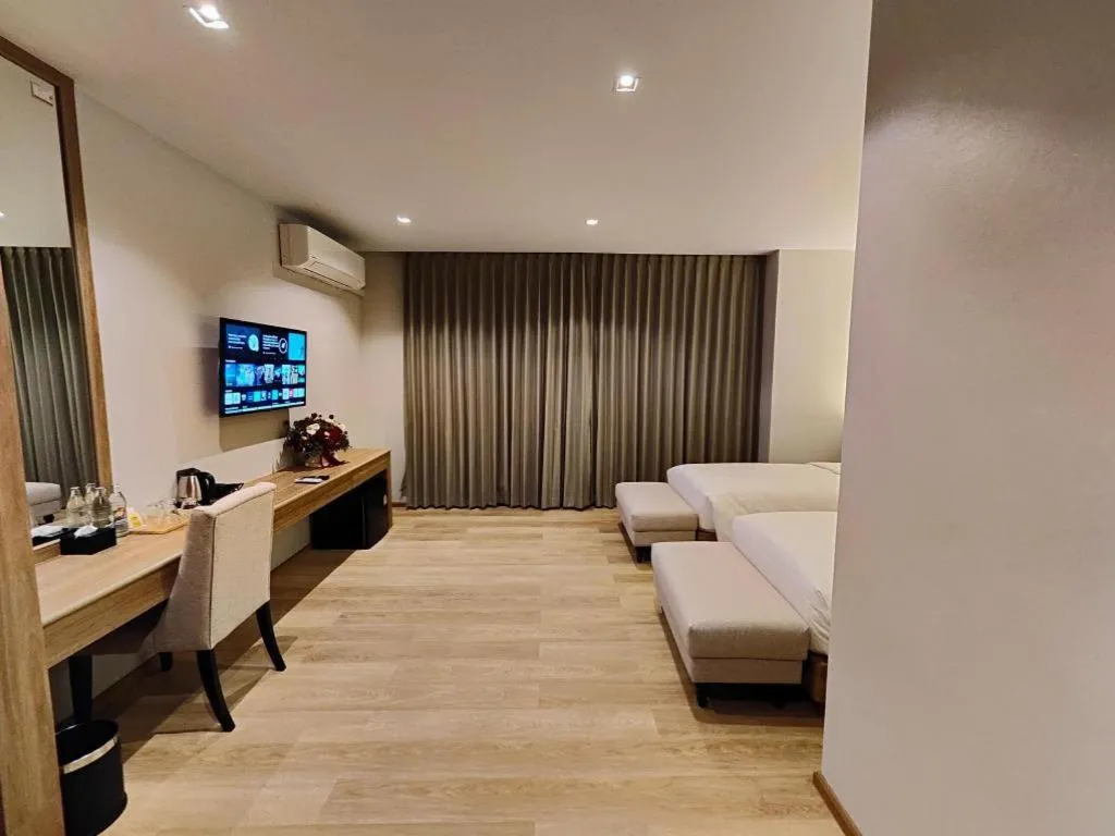 Bed in Butterfly Hotel Betong