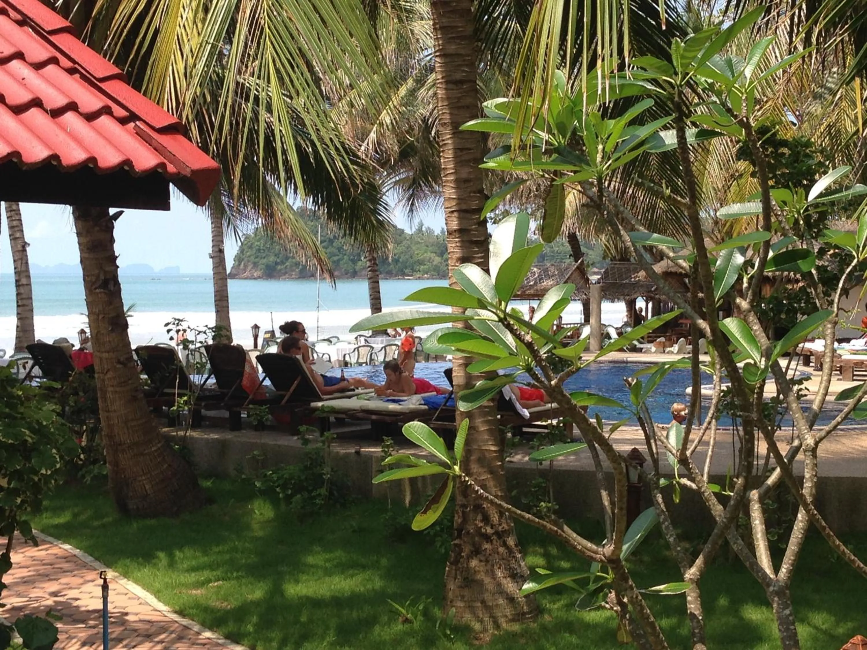 People in Noble House Beach Resort