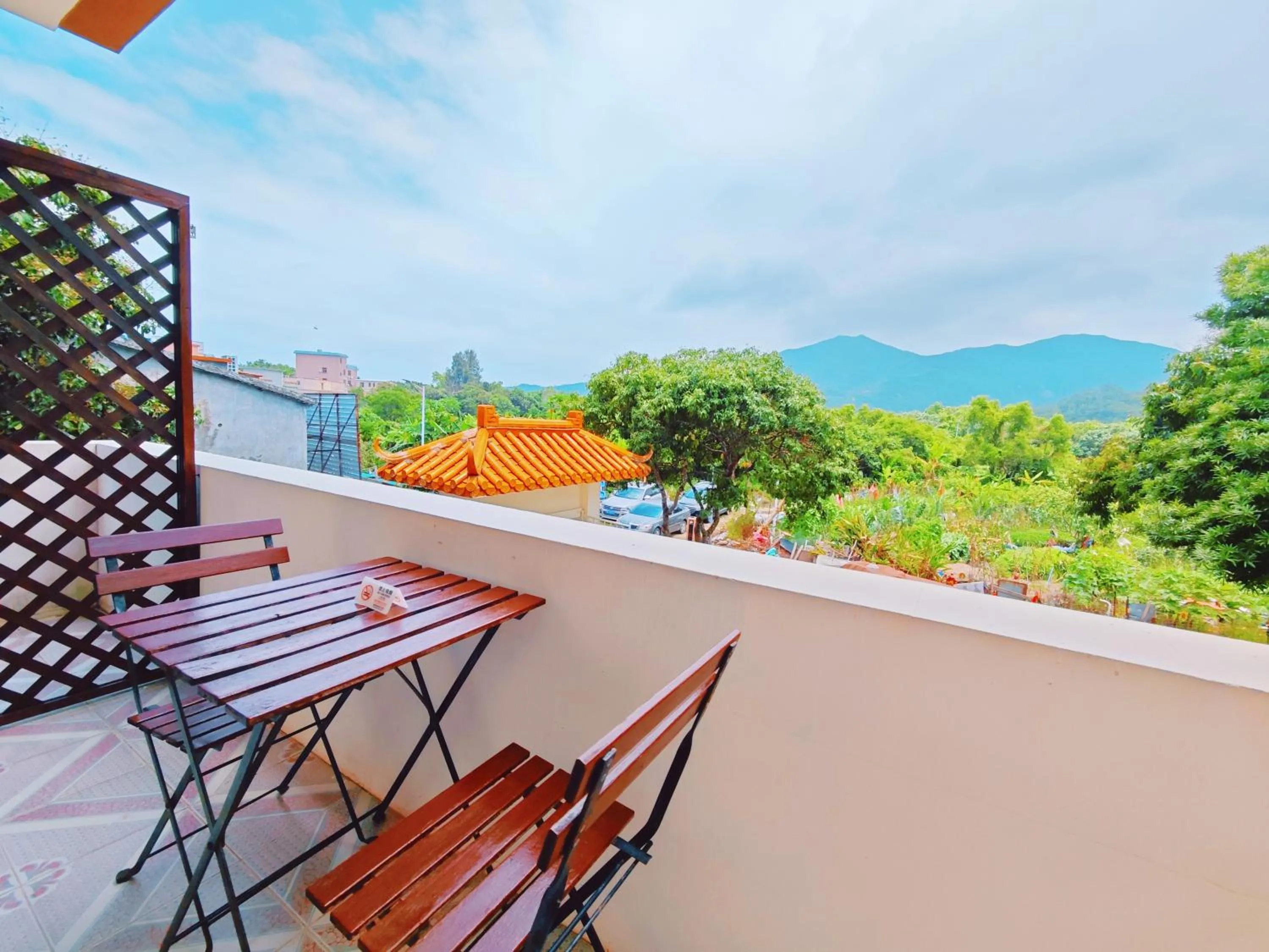 Balcony/Terrace in Cloud Tree Inn Boutique Guesthouse XiChong DaPeng ShenZhen 深圳大鹏西涌云树里民宿Yun Shu Li