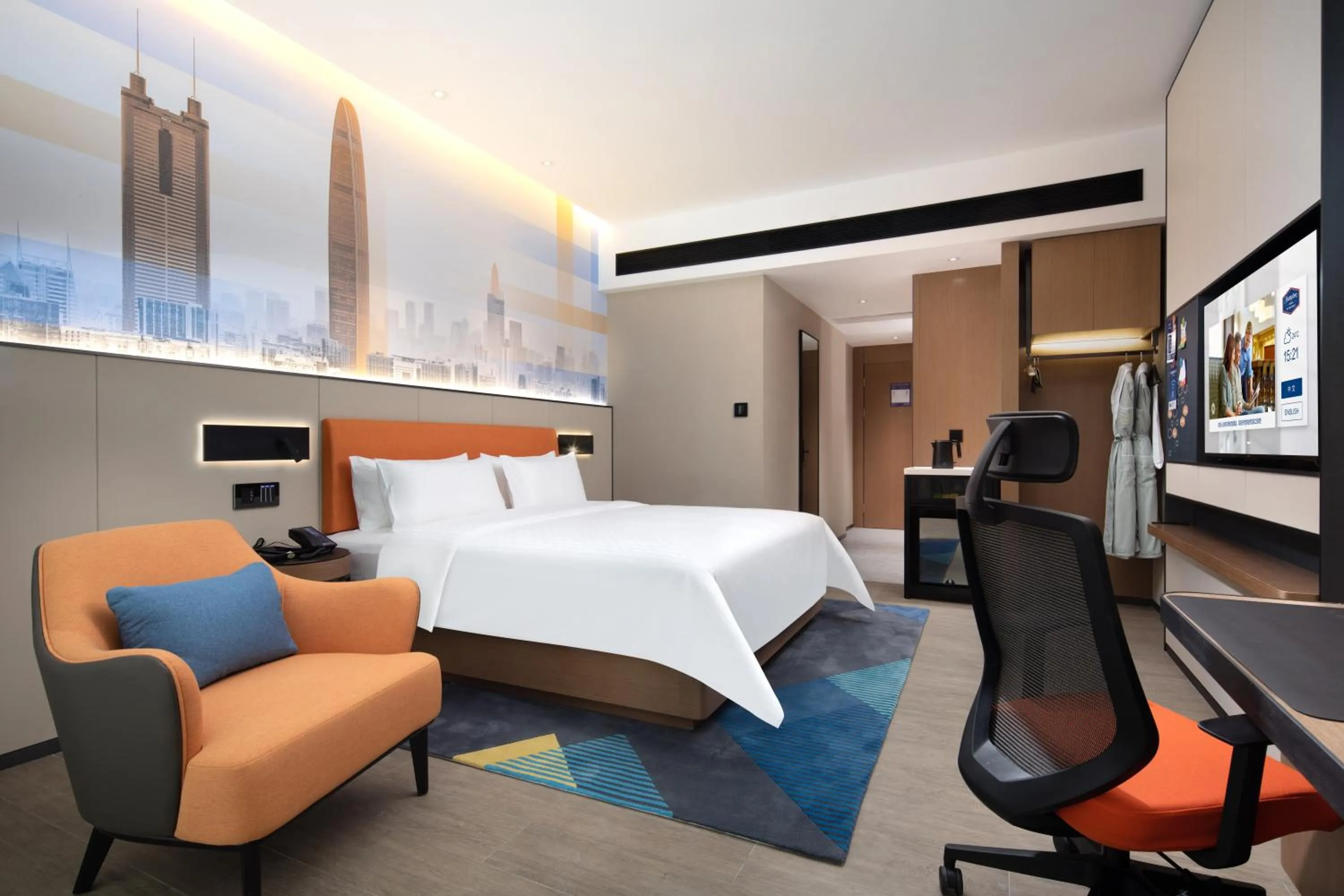 Bed in Hampton by Hilton Shenzhen Longgang Yonghu