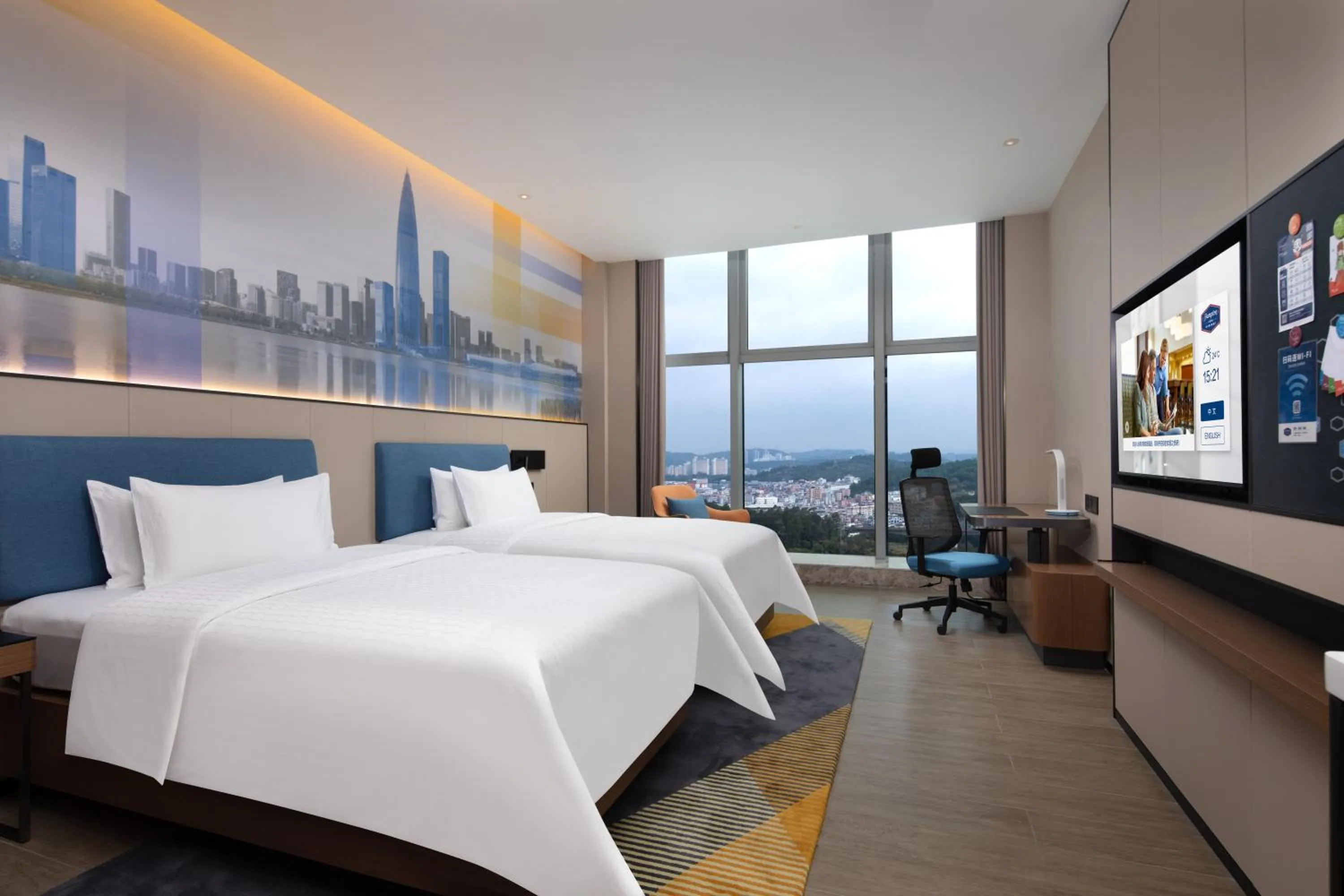 Bed in Hampton by Hilton Shenzhen Longgang Yonghu