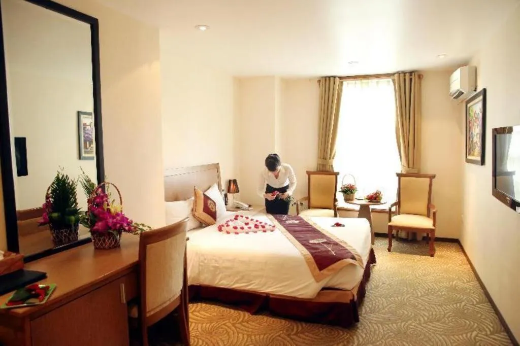 Bed in Lenid De Ho Guom Hotel