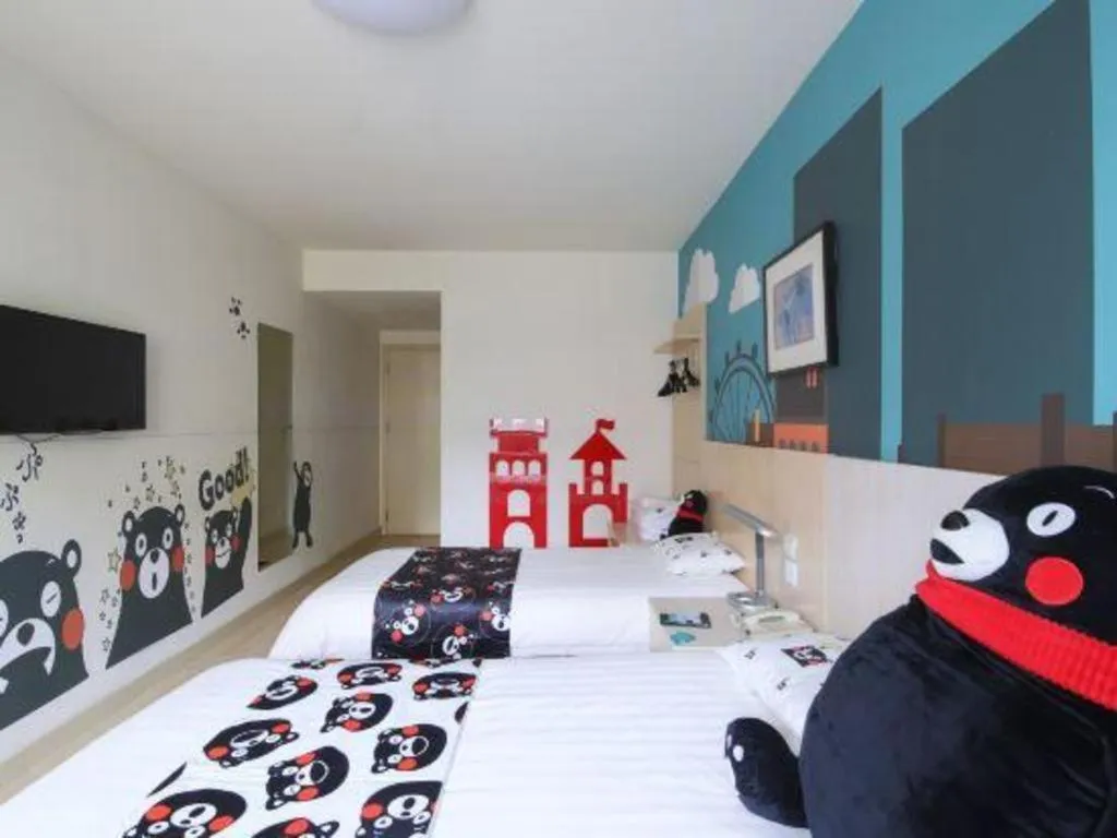 Bed in Jinjiang Inn Qingdao Hangzhou Rd.