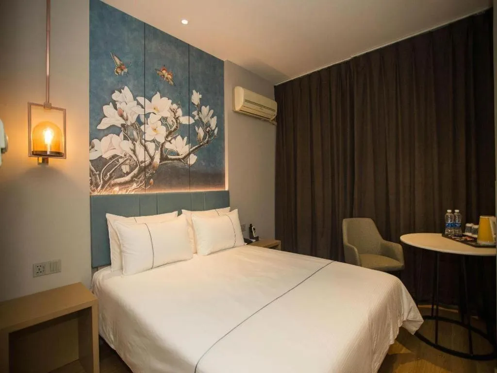 Bed in Jinjiang Inn Tianjin Station Jinwan Square