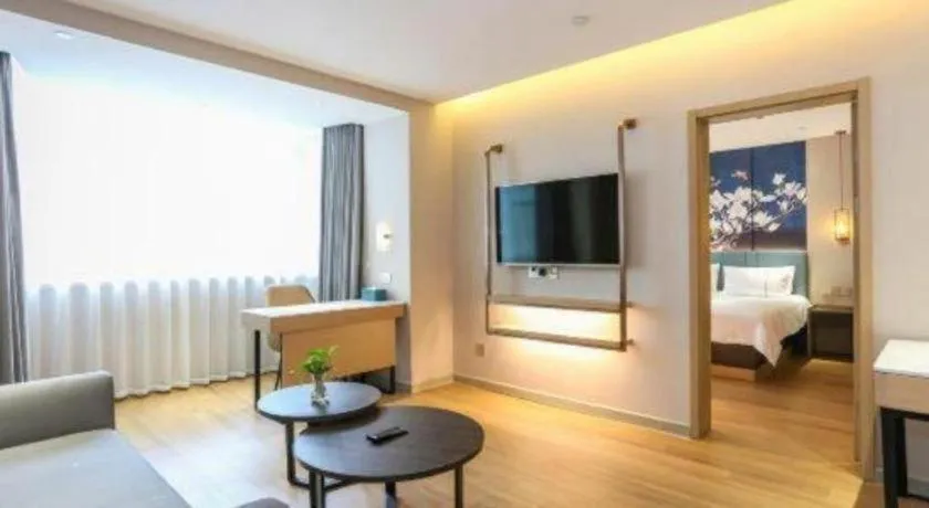 Bed in Jinjiang Inn Chengdu Kuanzhai Alley Jinxianqiao