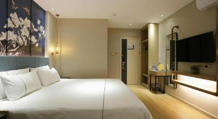 Bed in Jinjiang Inn Chengdu Kuanzhai Alley Jinxianqiao