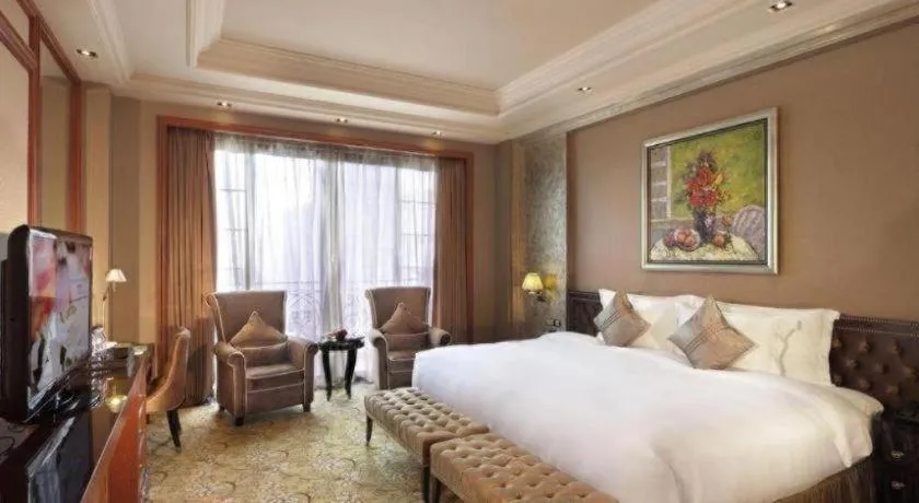 Bed in Chateau StarRiver Guangzhou Peninsula