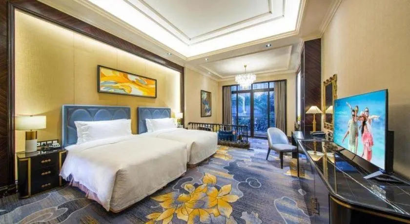 Bed in Chateau StarRiver Guangzhou Peninsula