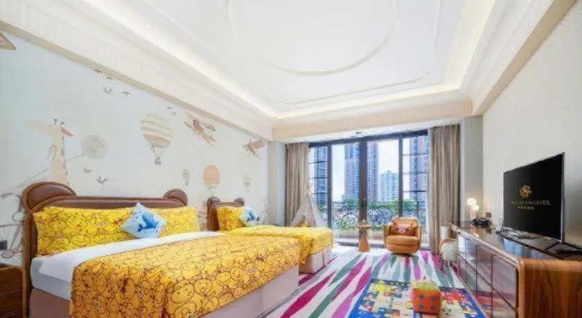 Bed in Chateau StarRiver Guangzhou Peninsula