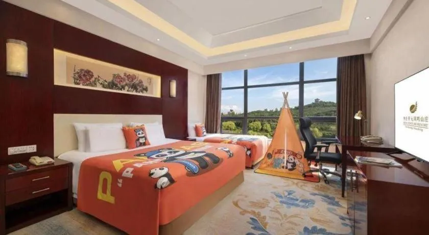 Bed in New Century Hotel Zaozhuang Fengming