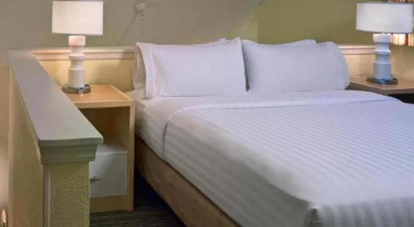 Bed in Sonesta ES Suites Ann Arbor