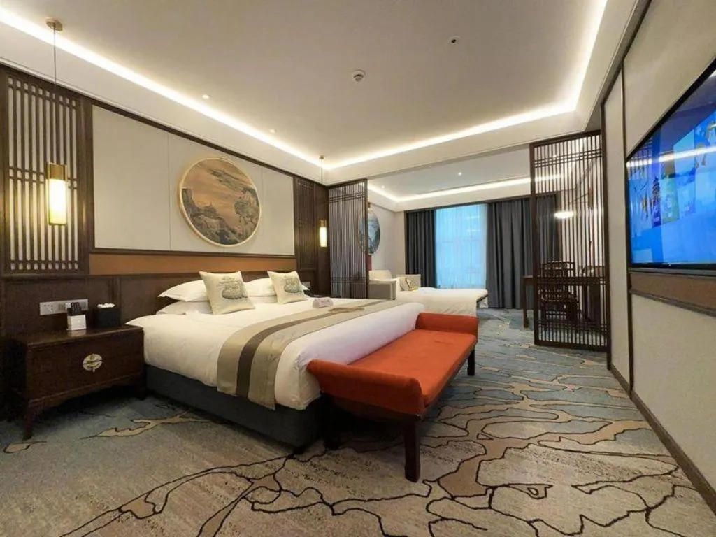 Bed in Hangzhou Blossom Hotel