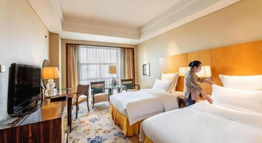 Bed in Kunshan Newport Hotel