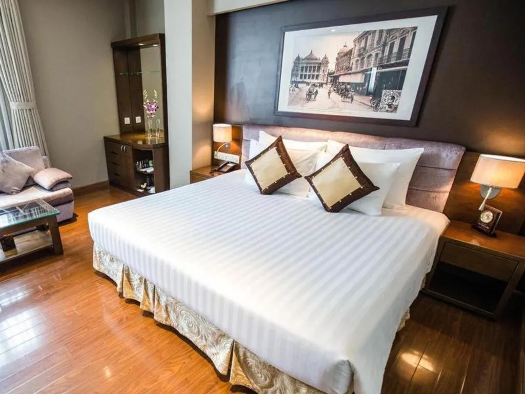 Bed in Grand Silverland Hotel