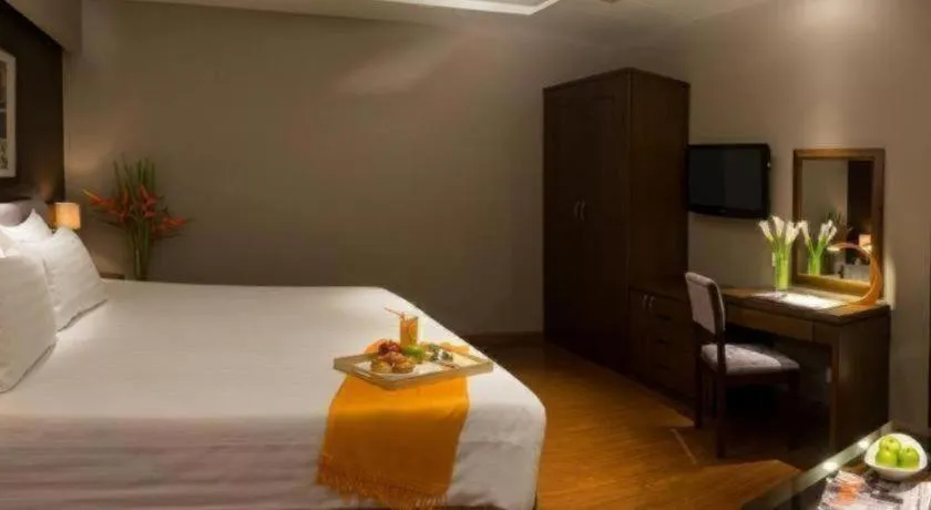 Bed in Grand Silverland Hotel