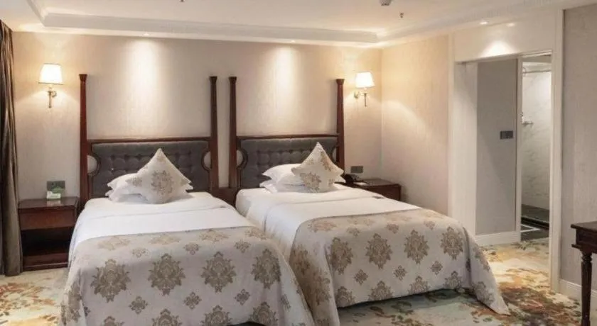 Bed in Chongqing River Romance Hotel