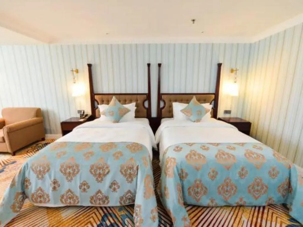 Bed in Chongqing River Romance Hotel