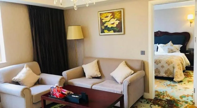 Bed in Chongqing River Romance Hotel