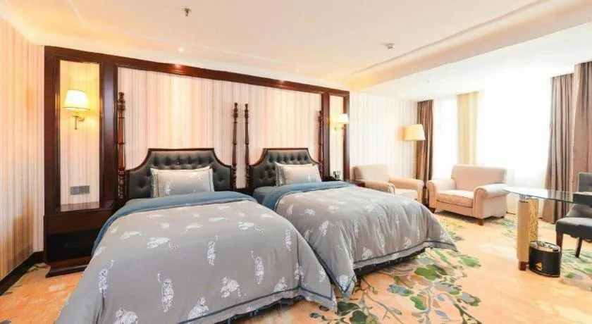 Bed in Chongqing River Romance Hotel
