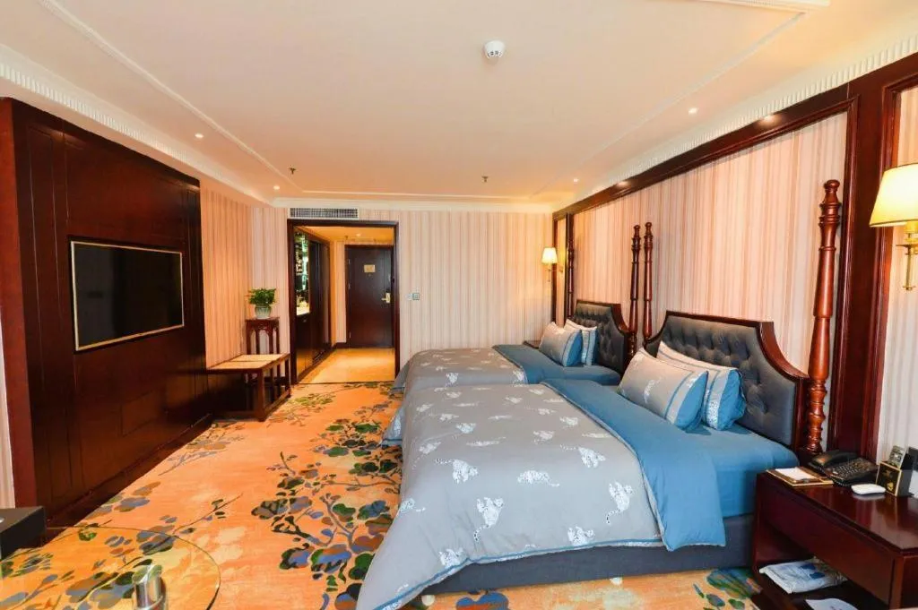 Bed in Chongqing River Romance Hotel