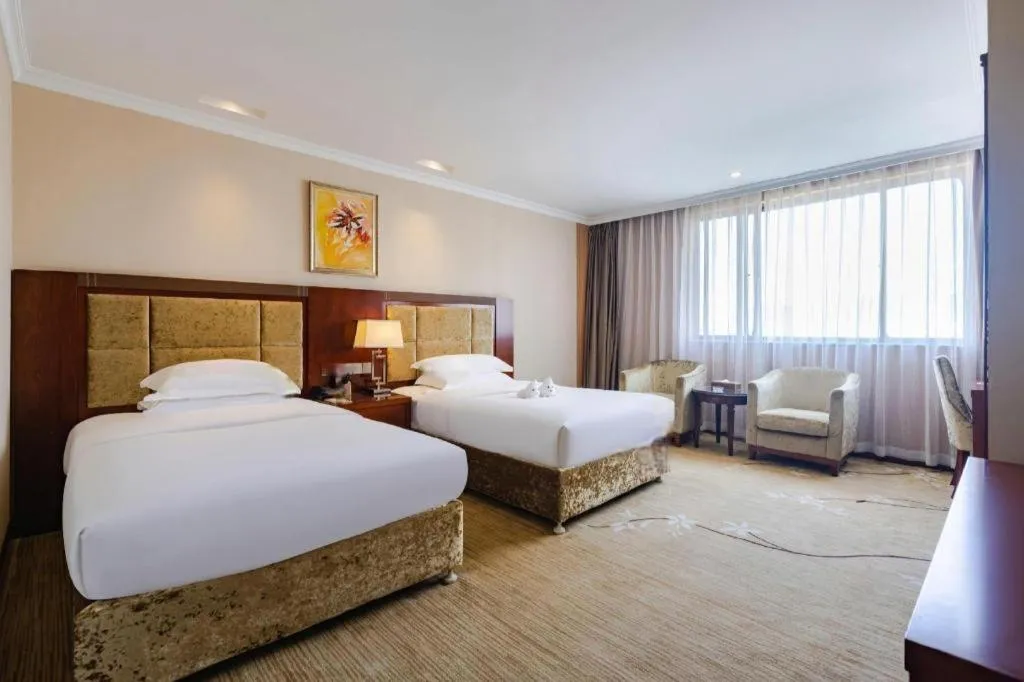 Bed in Chongqing River Romance Hotel