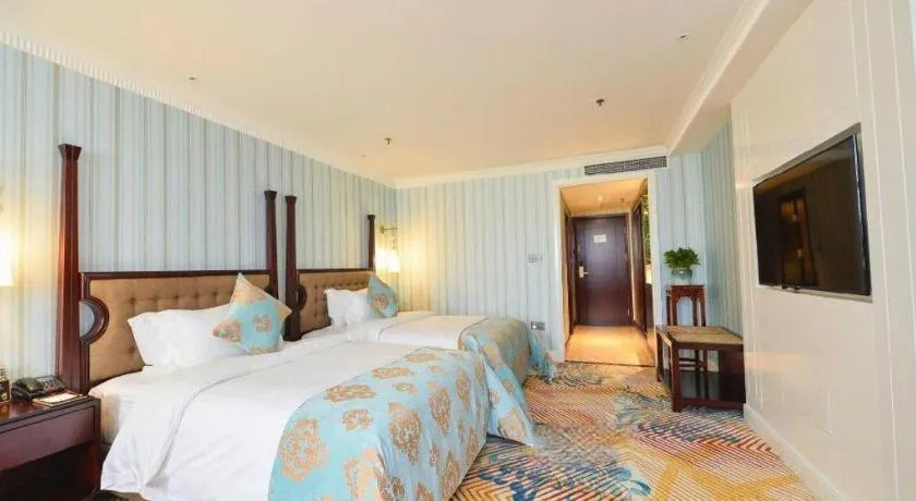 Bed in Chongqing River Romance Hotel