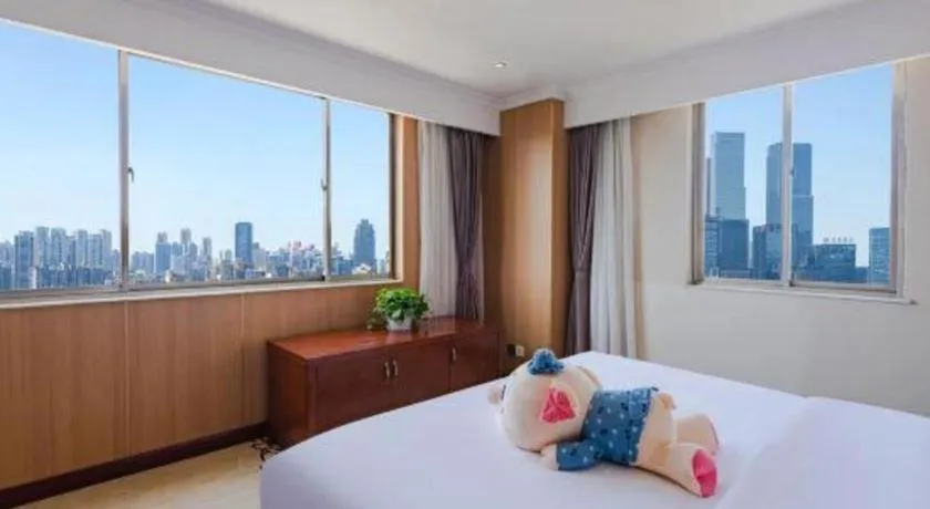 Bed in Chongqing River Romance Hotel