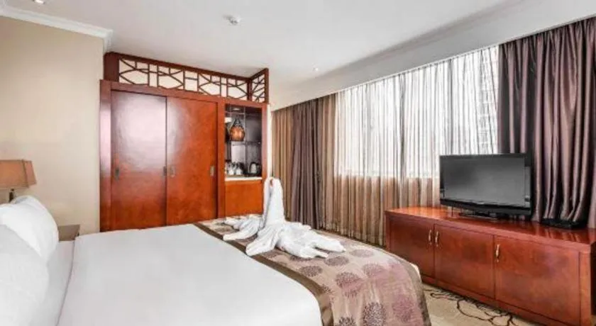 Bed in Chongqing River Romance Hotel