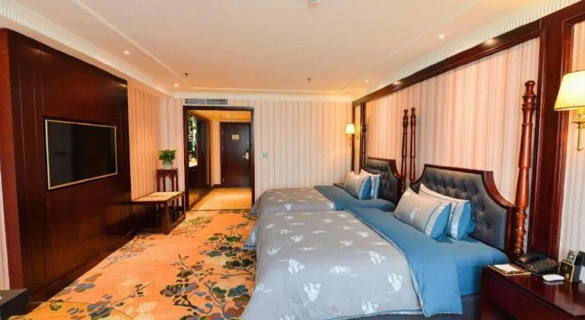 Bed in Chongqing River Romance Hotel