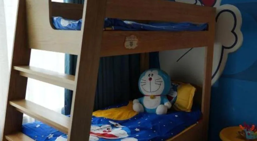 Bed in Fuyang International Trade Centre Hotel