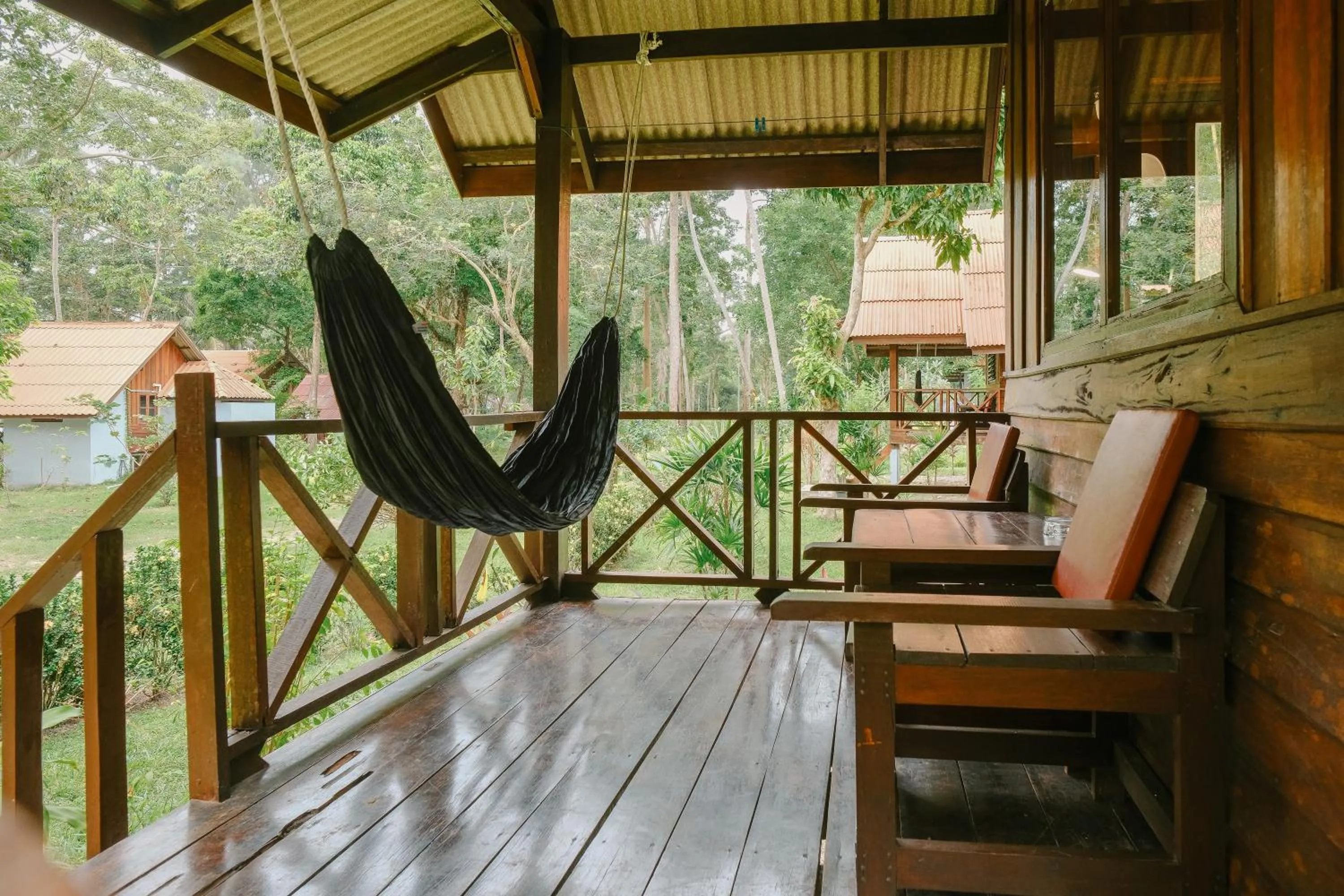 Patio in JOY Bungalow Resort and Restaurant