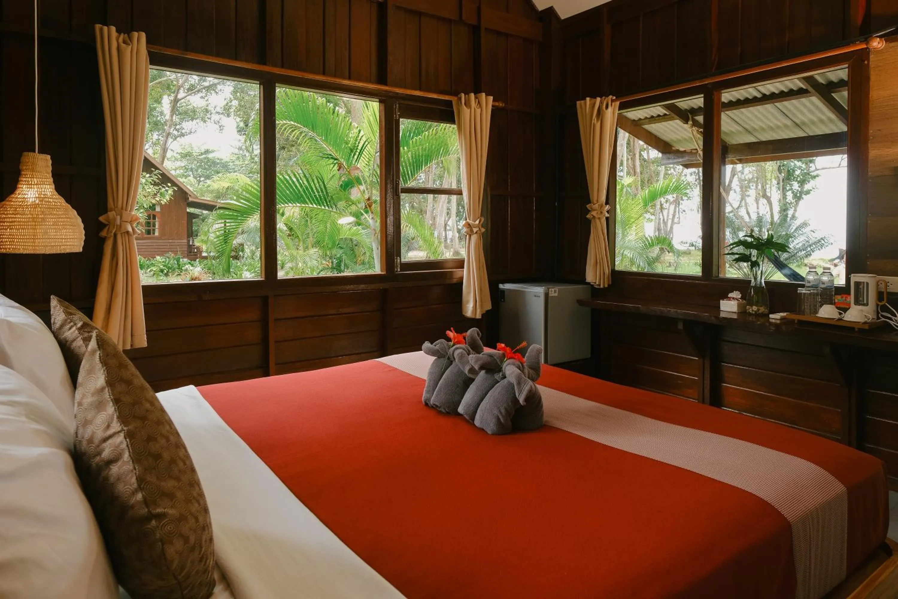 Photo of the whole room, Bed in JOY Bungalow Resort and Restaurant