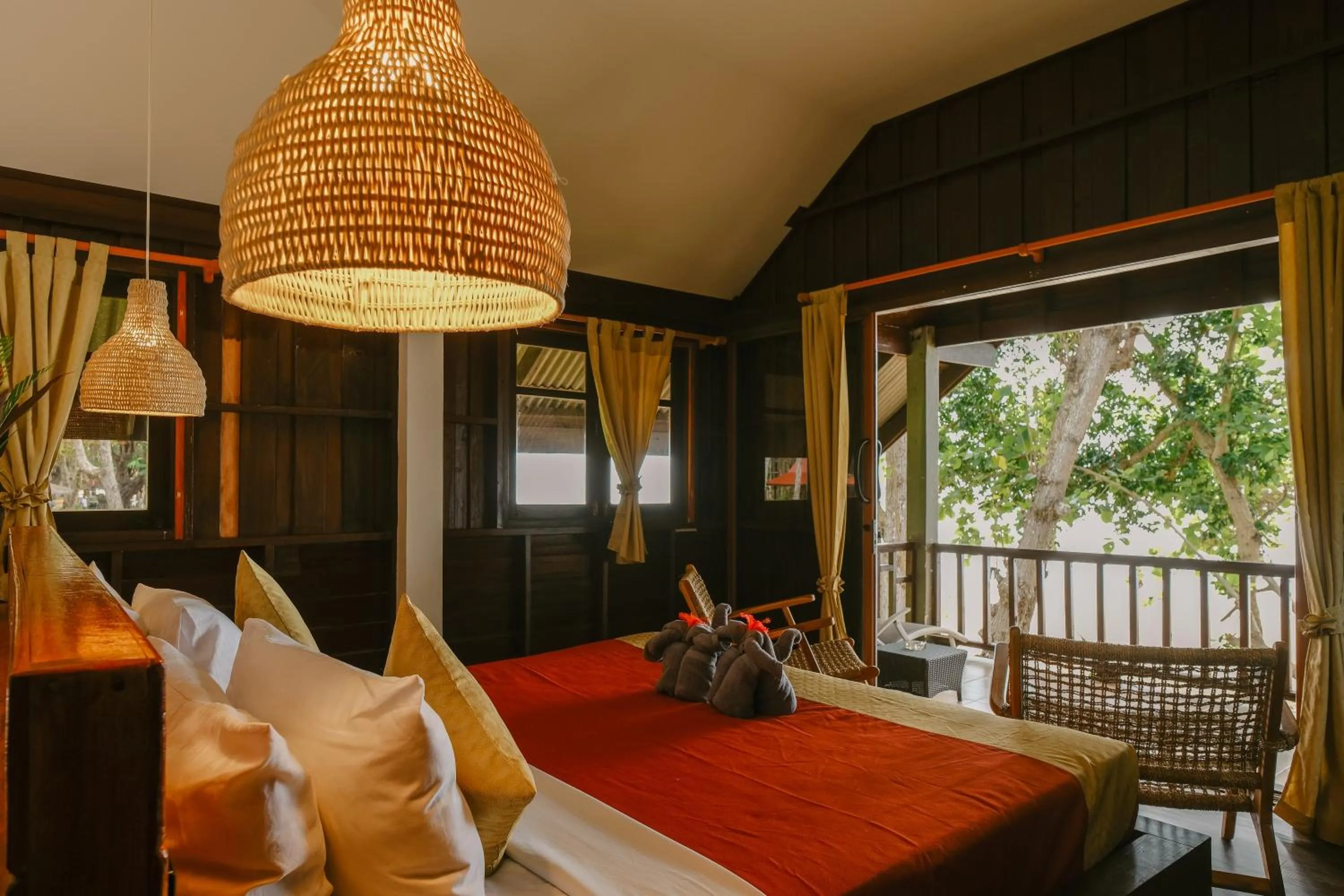 Bedroom, Bed in JOY Bungalow Resort and Restaurant