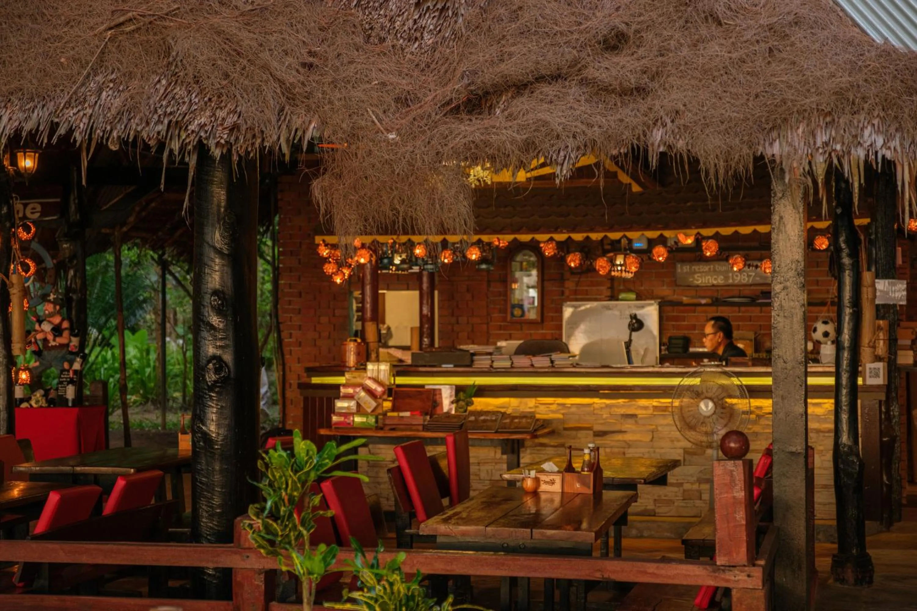 Lobby or reception in JOY Bungalow Resort and Restaurant