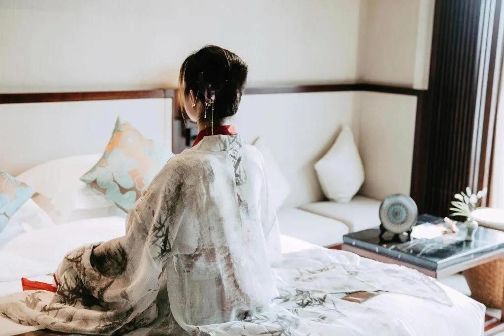 Bed in Tong Que Tai Jinling Hotel Tongling Anhui