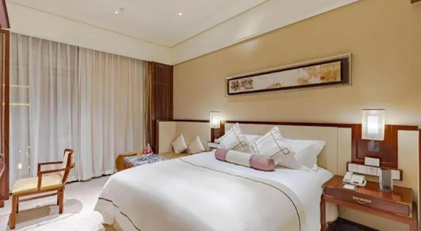 Bed in Tong Que Tai Jinling Hotel Tongling Anhui