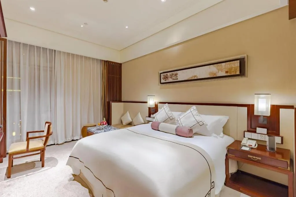 Bed in Tong Que Tai Jinling Hotel Tongling Anhui