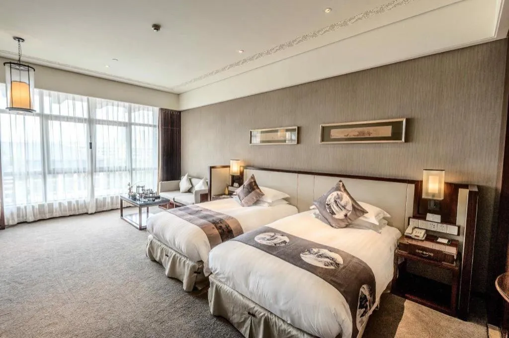 Bed in Tong Que Tai Jinling Hotel Tongling Anhui