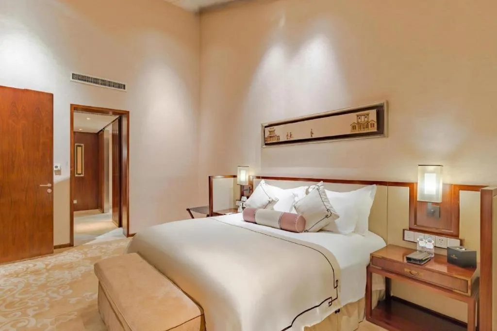 Bed in Tong Que Tai Jinling Hotel Tongling Anhui