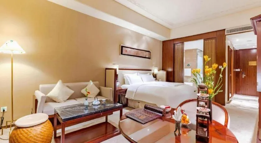 Bed in Tong Que Tai Jinling Hotel Tongling Anhui