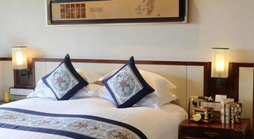 Bed in Tong Que Tai Jinling Hotel Tongling Anhui
