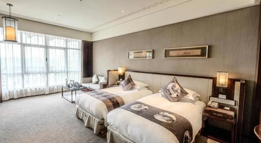 Bed in Tong Que Tai Jinling Hotel Tongling Anhui