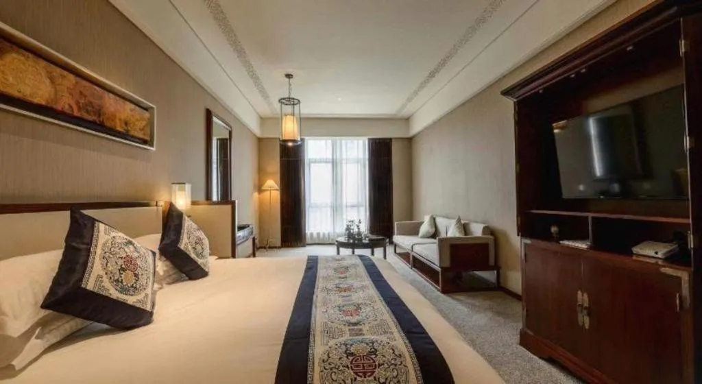 Bed in Tong Que Tai Jinling Hotel Tongling Anhui