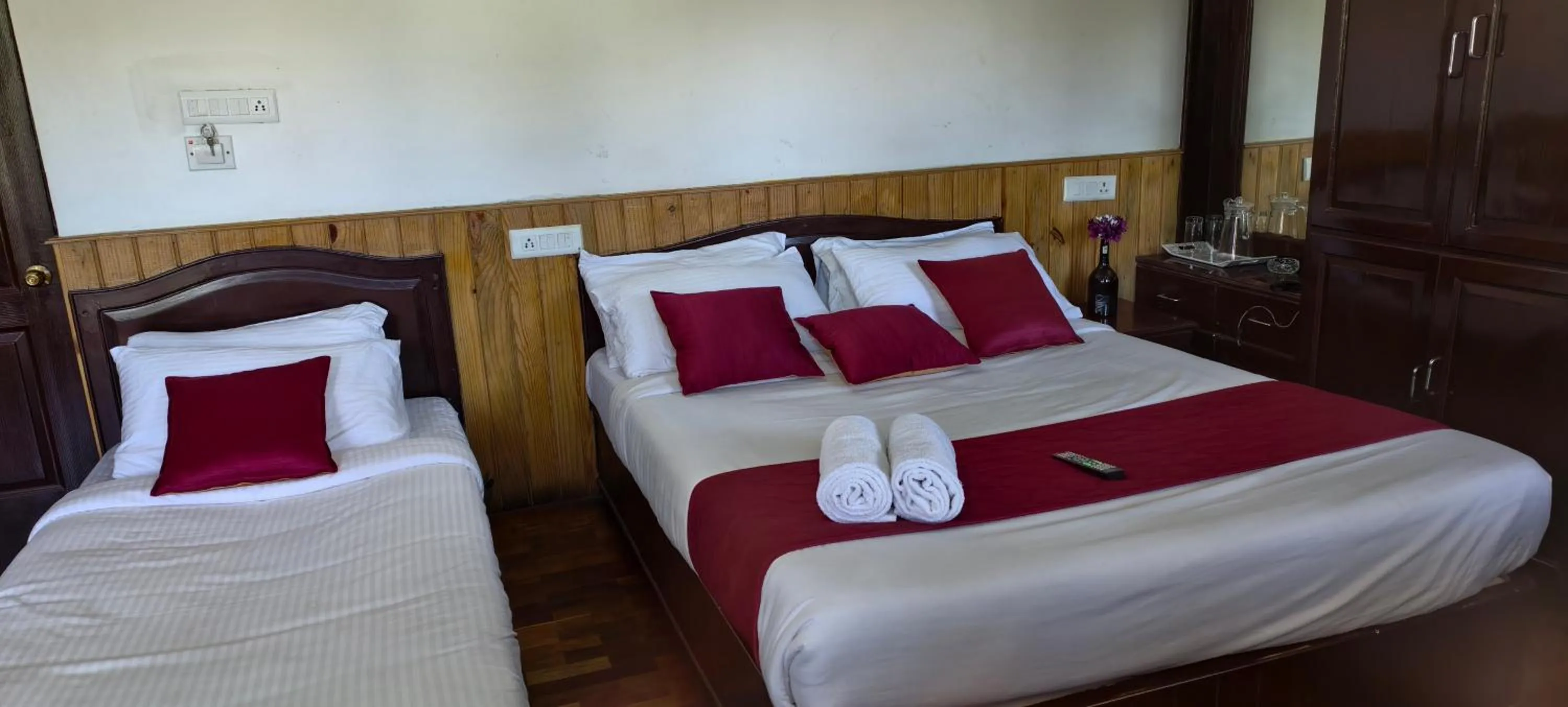 Bed in Tree Elanza, Unit of Santhi Ayurvedic Resort