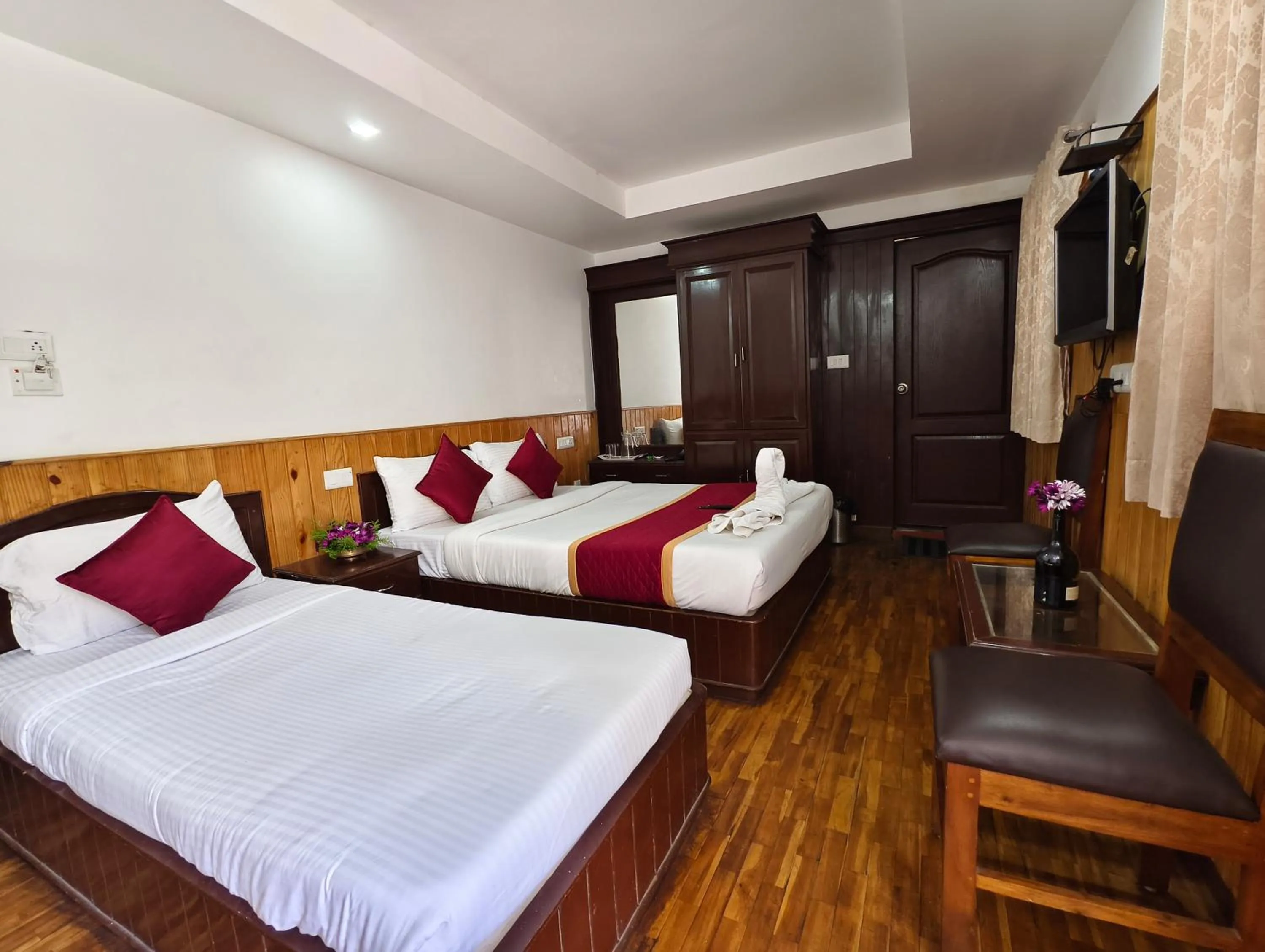 Bed in Tree Elanza, Unit of Santhi Ayurvedic Resort