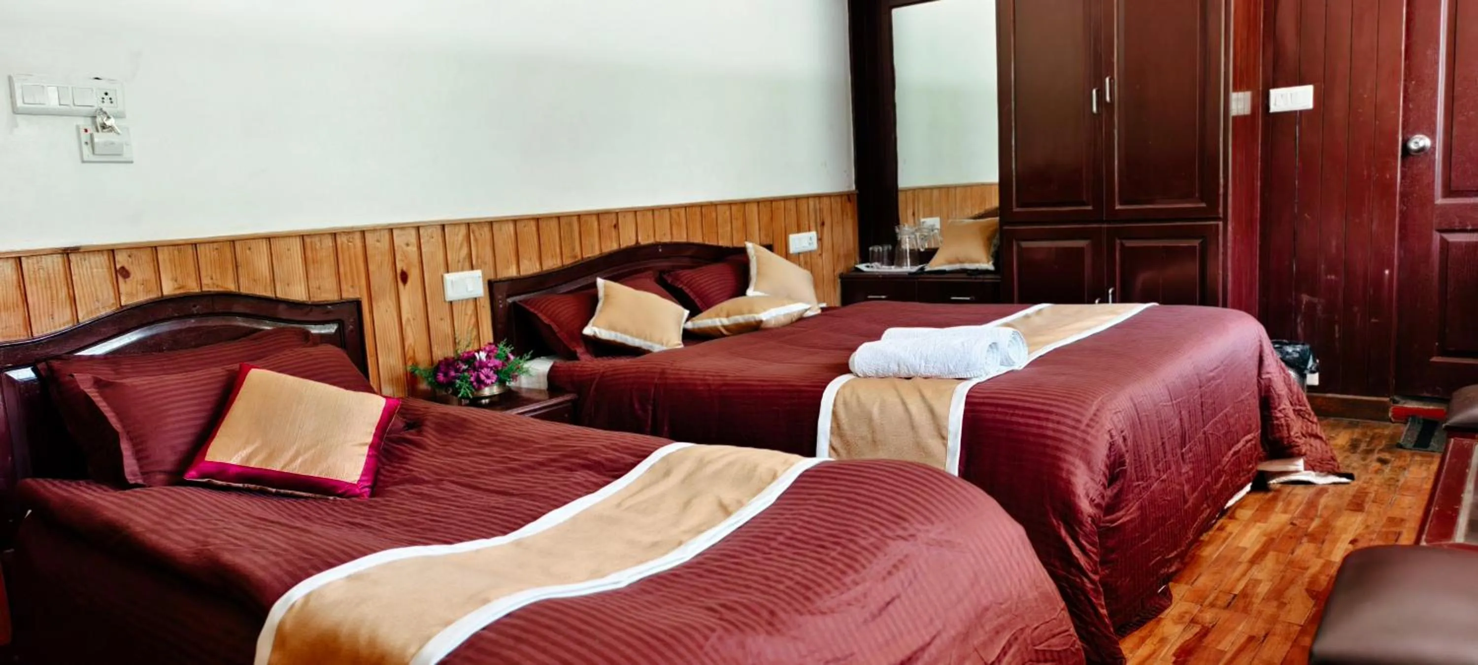 Bed in Tree Elanza, Unit of Santhi Ayurvedic Resort