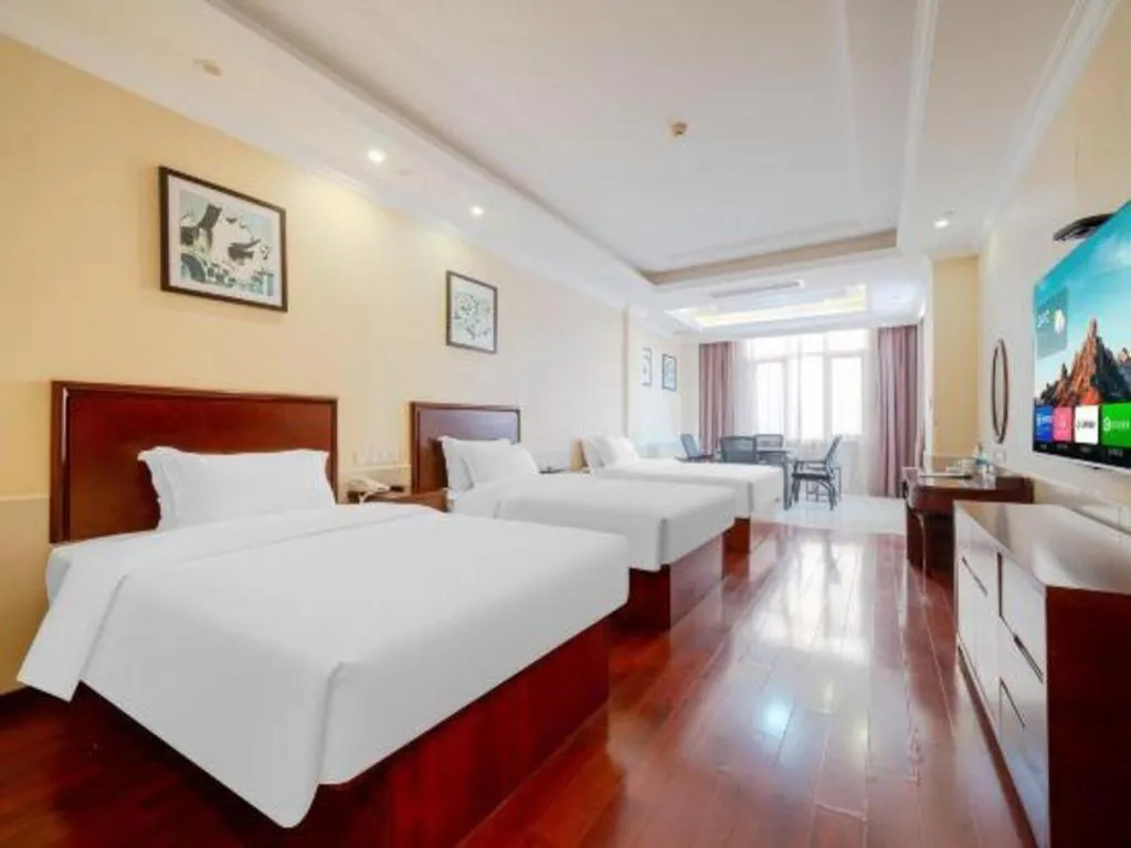 Bed in GreenTree Inn Suzhou Dongxing Road Xinye Square Express Hotel