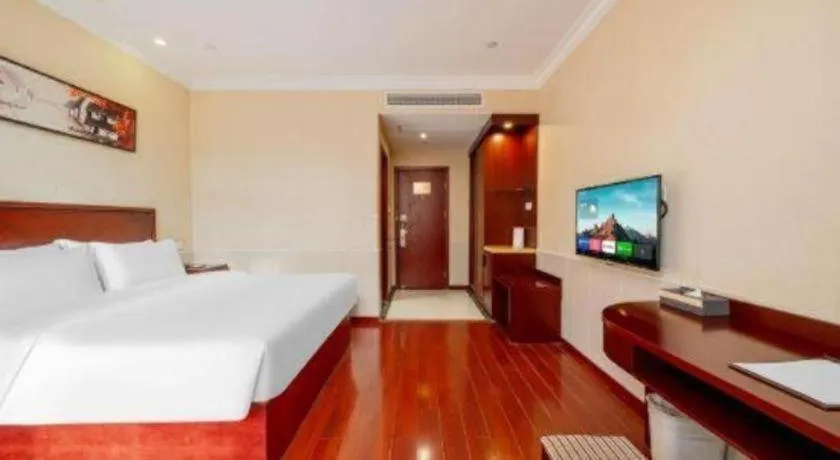 Bed in GreenTree Inn Suzhou Dongxing Road Xinye Square Express Hotel