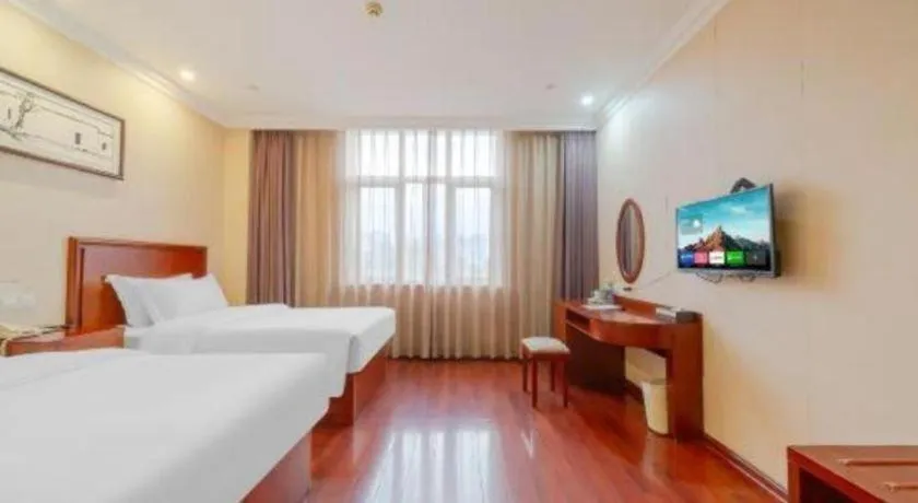 Bed in GreenTree Inn Suzhou Dongxing Road Xinye Square Express Hotel